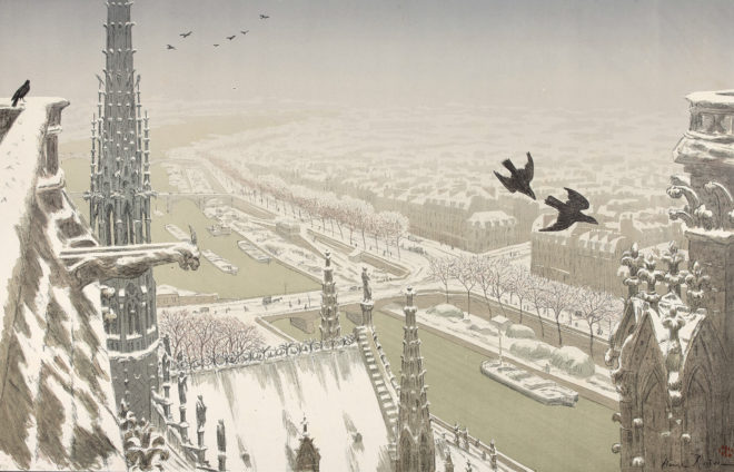 Henri Rivière - Du haut des tours Notre Dame